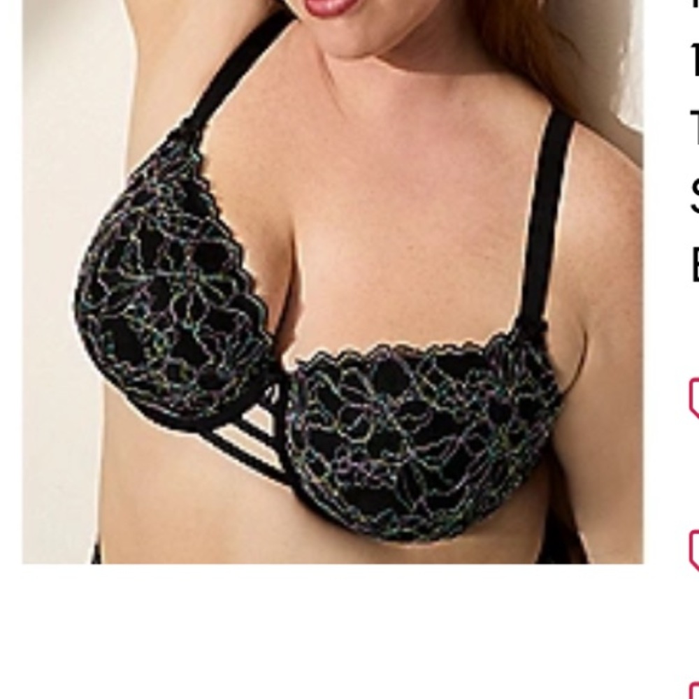 Set of 2 Balconette Bras with strappy detail